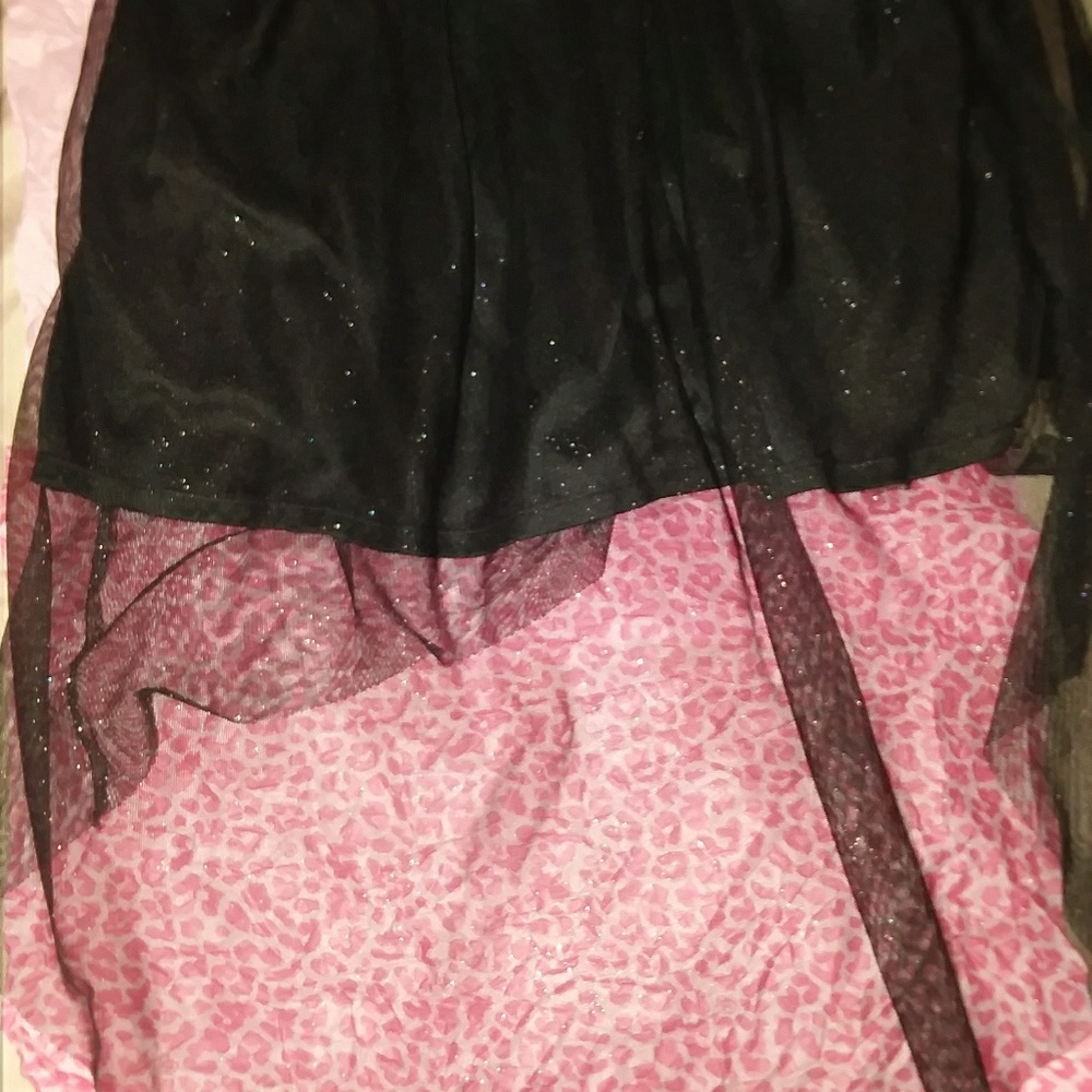 George high low low black children's dress